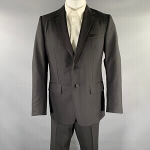 GUCCI Chest Size 40 Black Wool Mohair Tuxedo